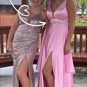 Prom Dress - Bumble-gum Pink w/ Pockets